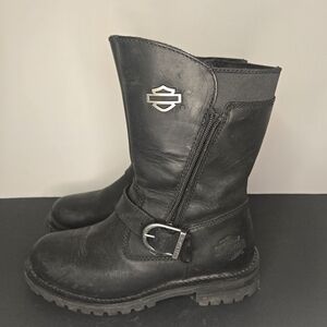 Harley-Davidson Black Leather Boots